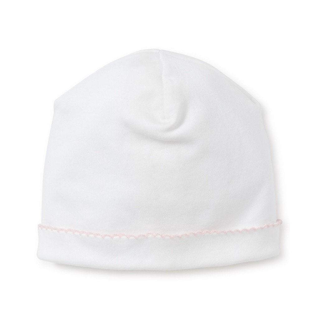 baby kissy basic hat white pink