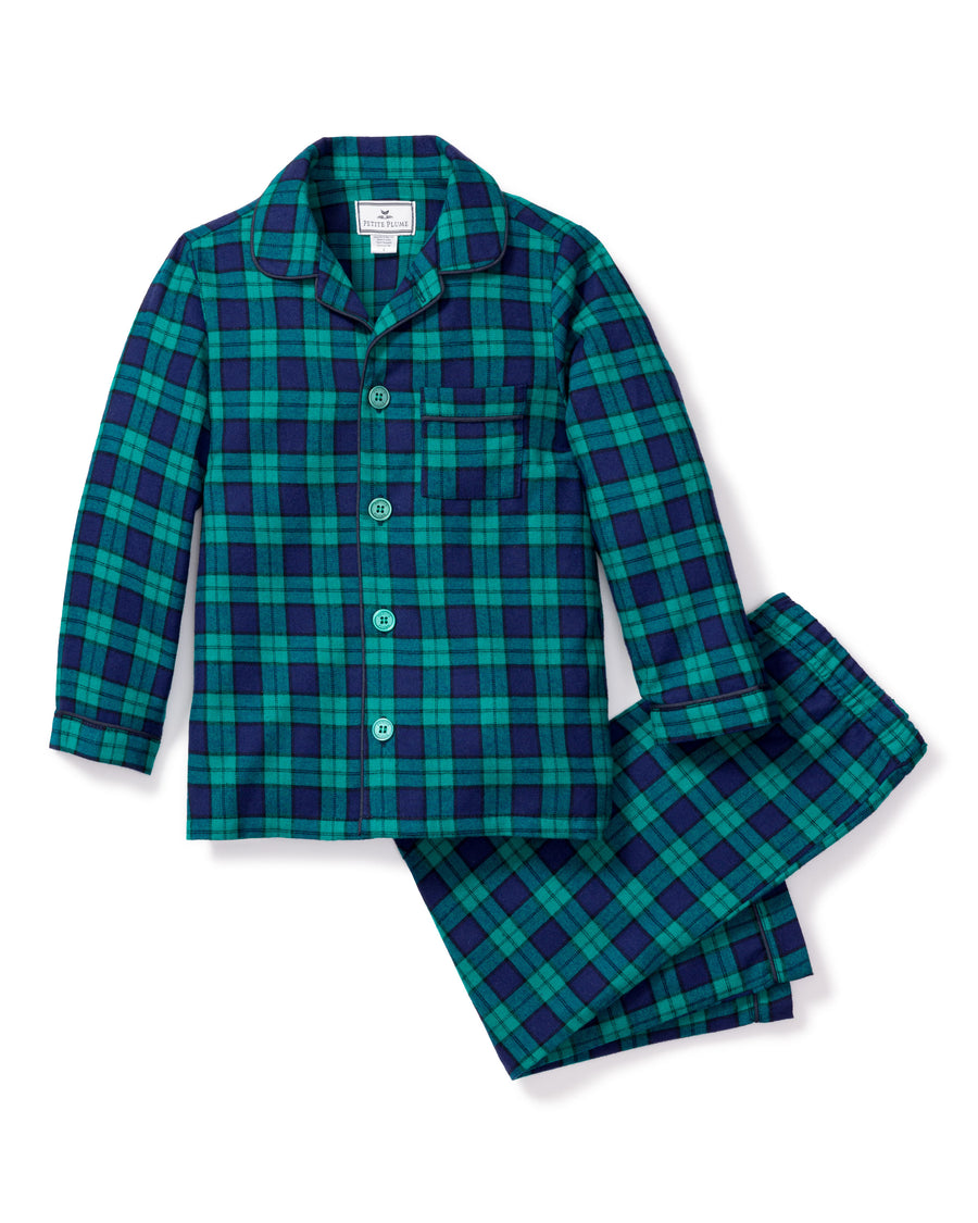 baby pajama set highland tartan