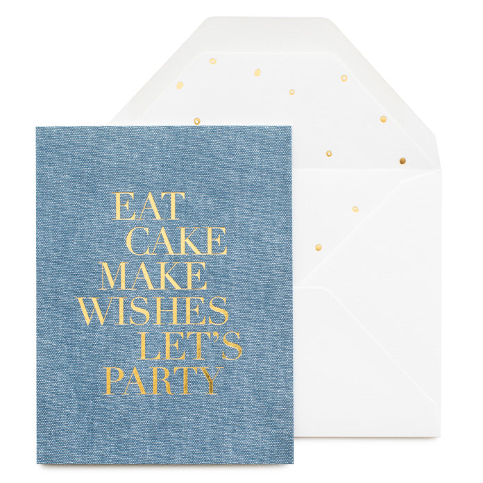 chambray let's party card