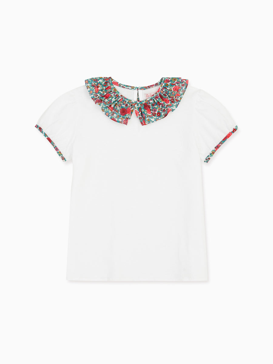 peonia top pink floral