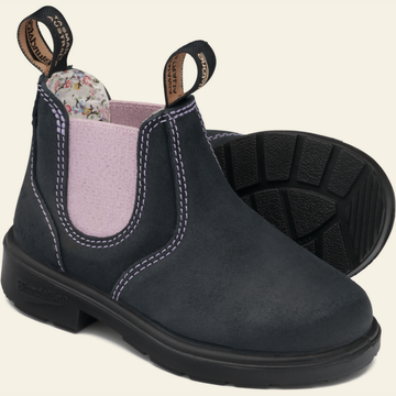 chelsea boots navy with pink