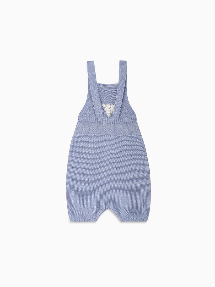 baby crispa knit dungarees blue