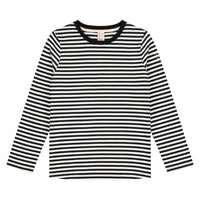 long sleeve tee nearly black off white