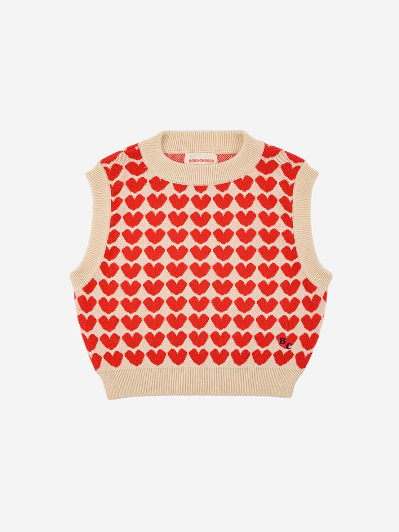 hearts jacquard jumper