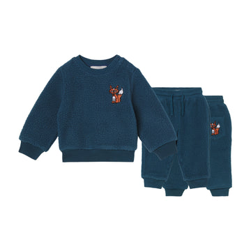 baby fox teddy tracksuit blue