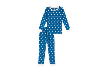 triolette loungewear ls star print top and pants