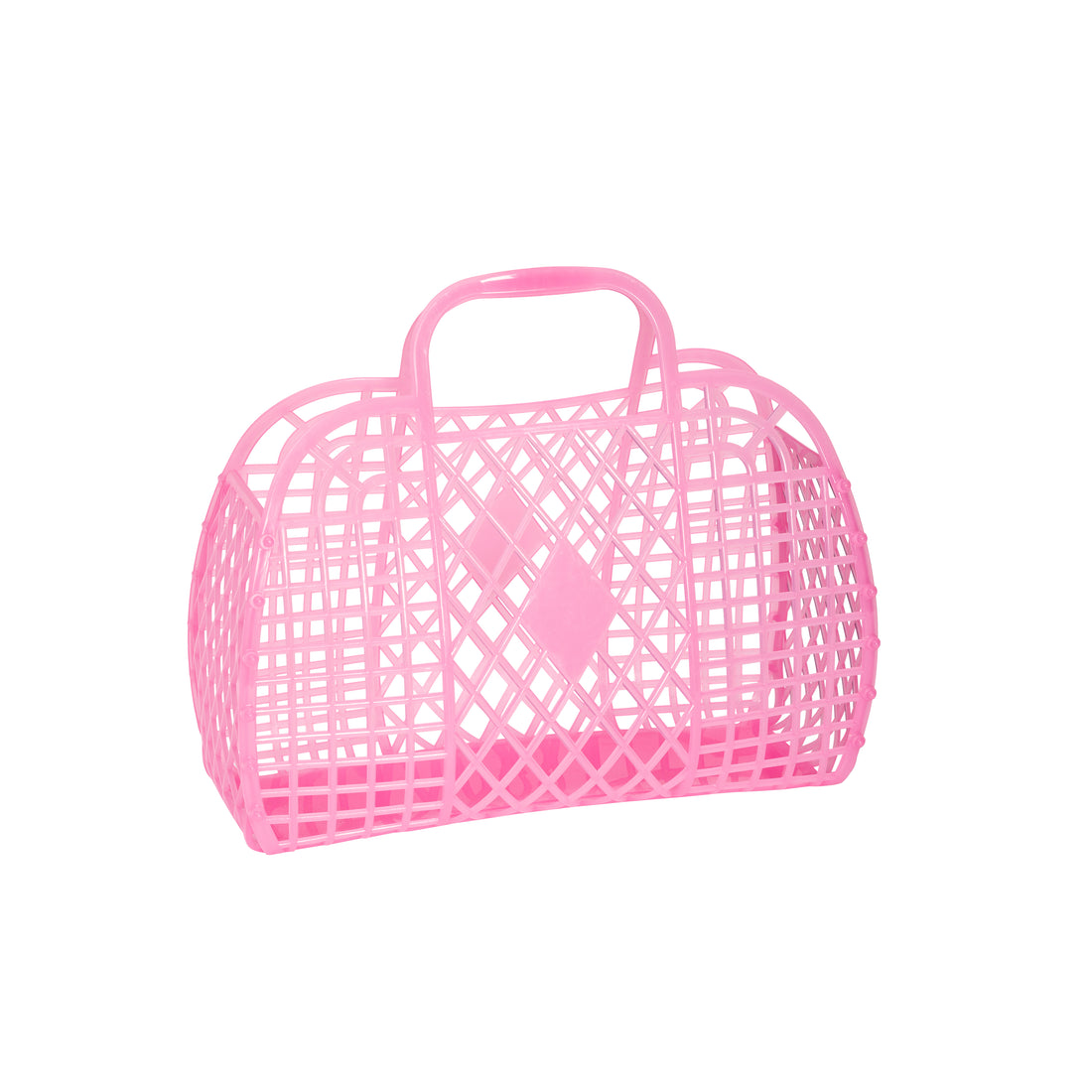 retro basket neon pink