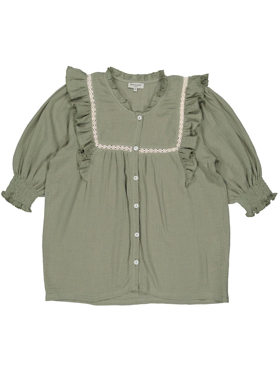 women's blerta blouse olive