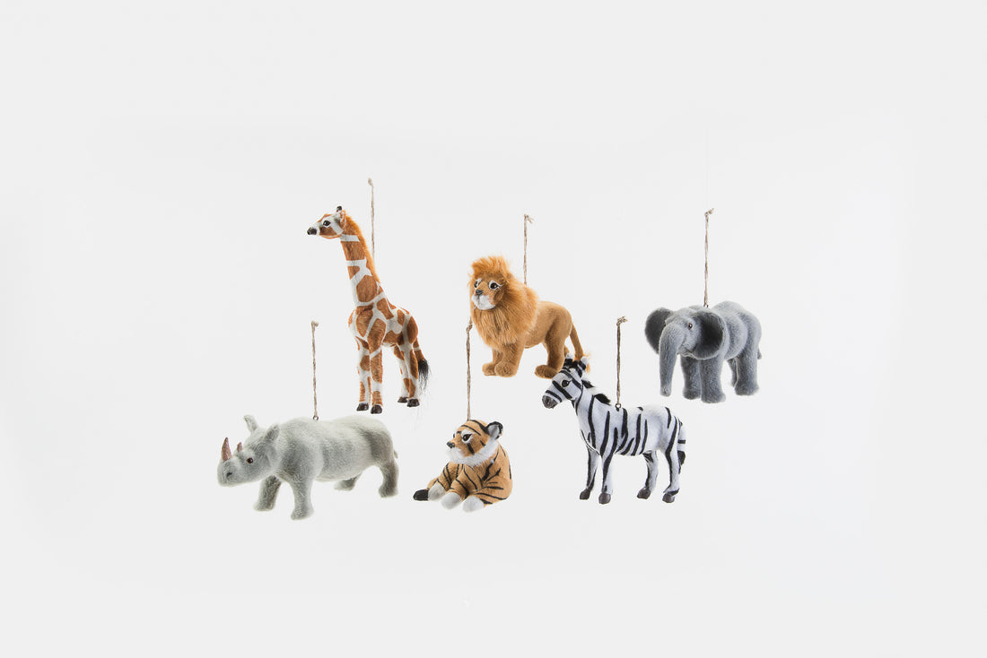 african animal ornament 4"-7"