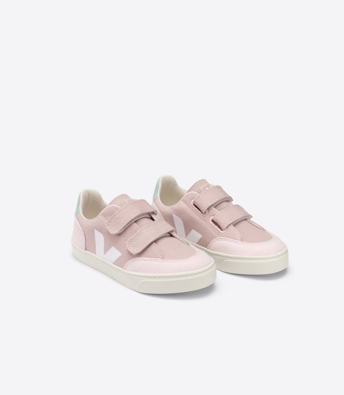v-12 velcro canvas sneaker white matcha