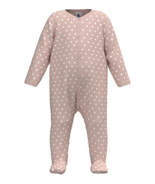 front snap dots footie