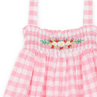 baby gingham dress vichy rose