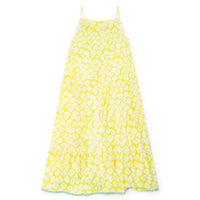 women's maxi dress yellow floral