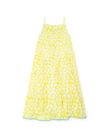 women's maxi dress yellow floral