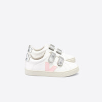 esplar velcro sneaker petal silver