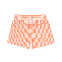 baby french terry stripe shorts coral