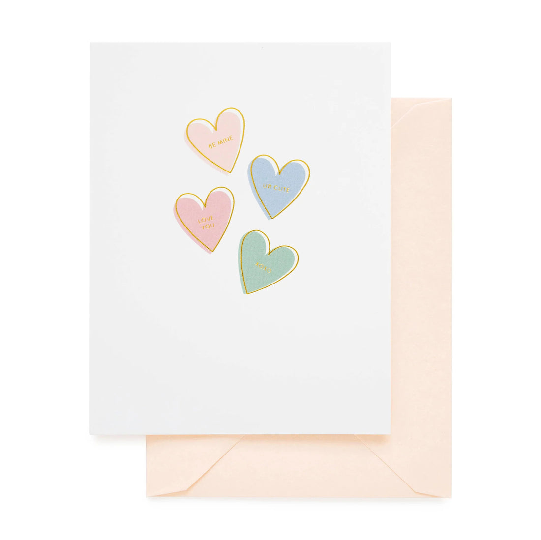 candy hearts card