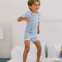 organic short pajama set
