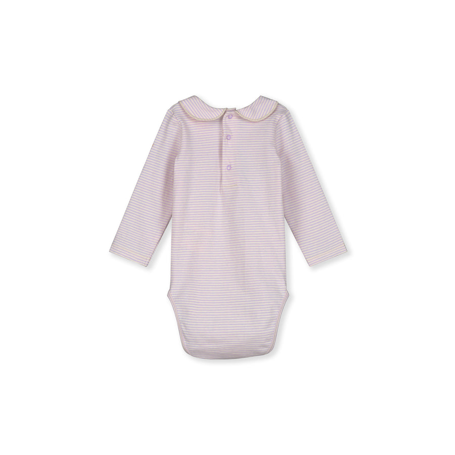 baby collared onesie purple haze