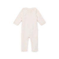 baby jumpsuit rose des fleurs