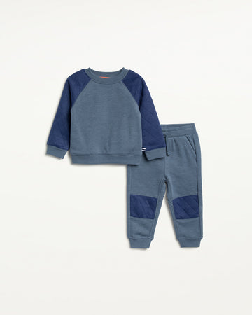 baby cozy quilted long sleeve set