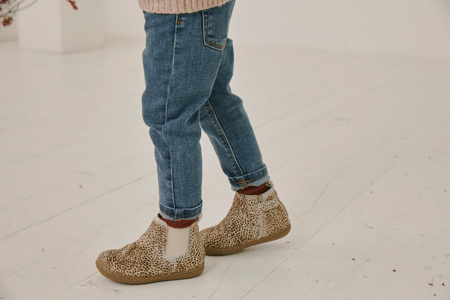 arlo booties leopard hair