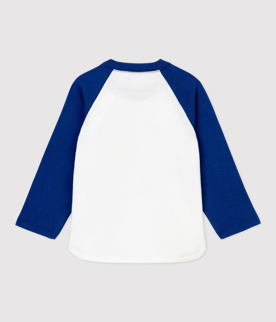 tarko ls contrast sleeves tee with graphic