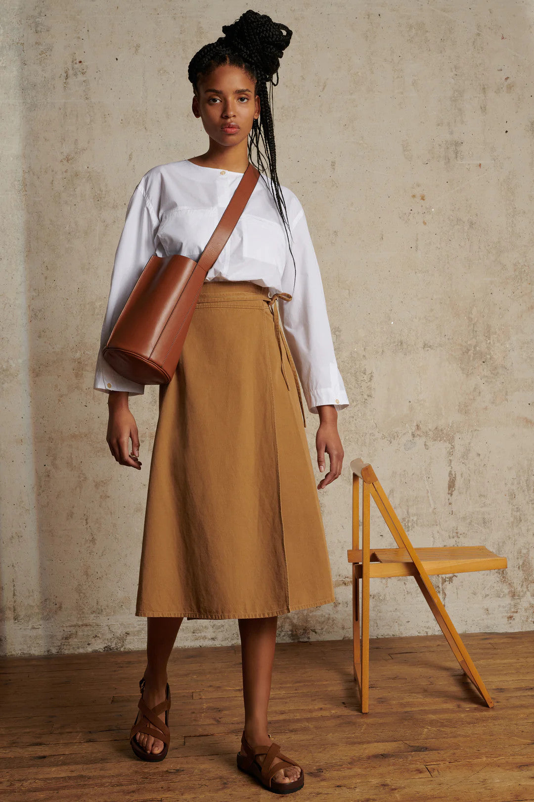 reine skirt noisette