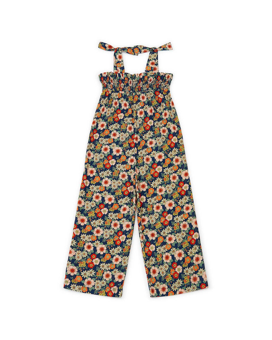 romper fleur bleu