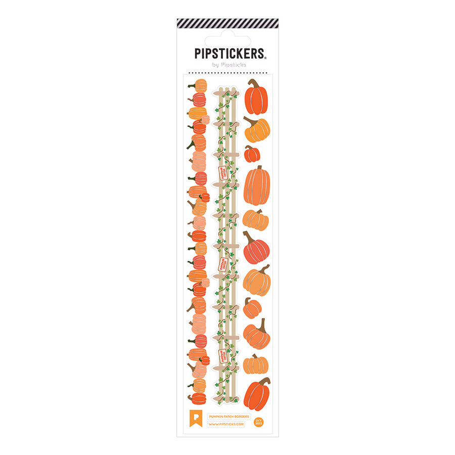 pumpkin patch border stickers
