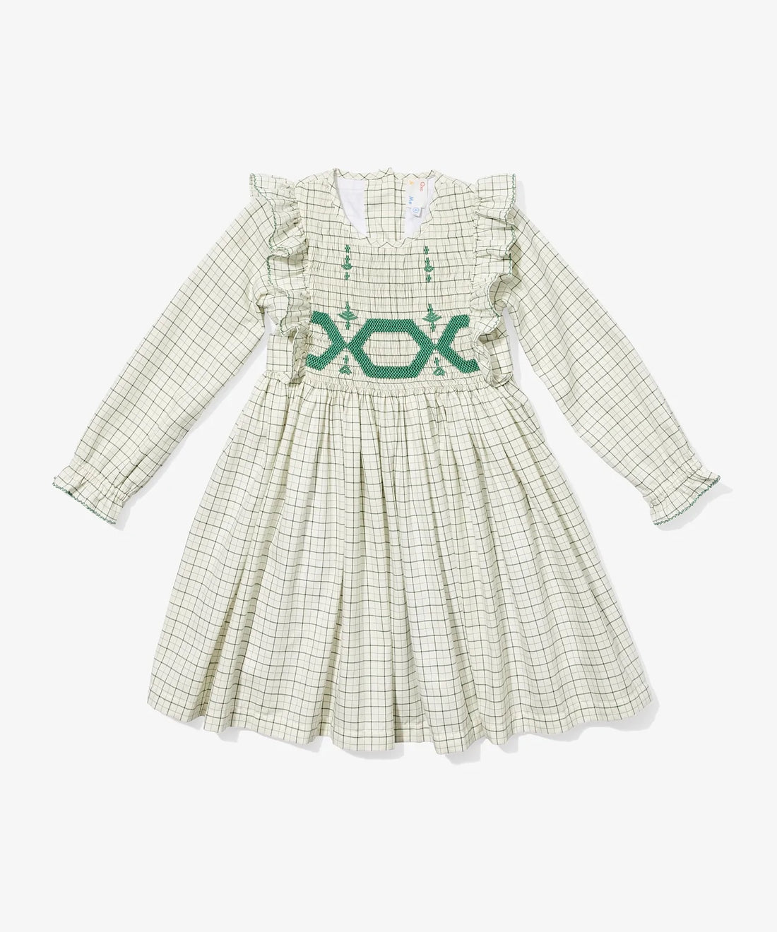 emily dress green tattersall