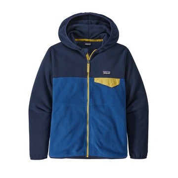 boys micro d snap jacket blue