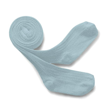 louise ribbed tights bleu de pastel