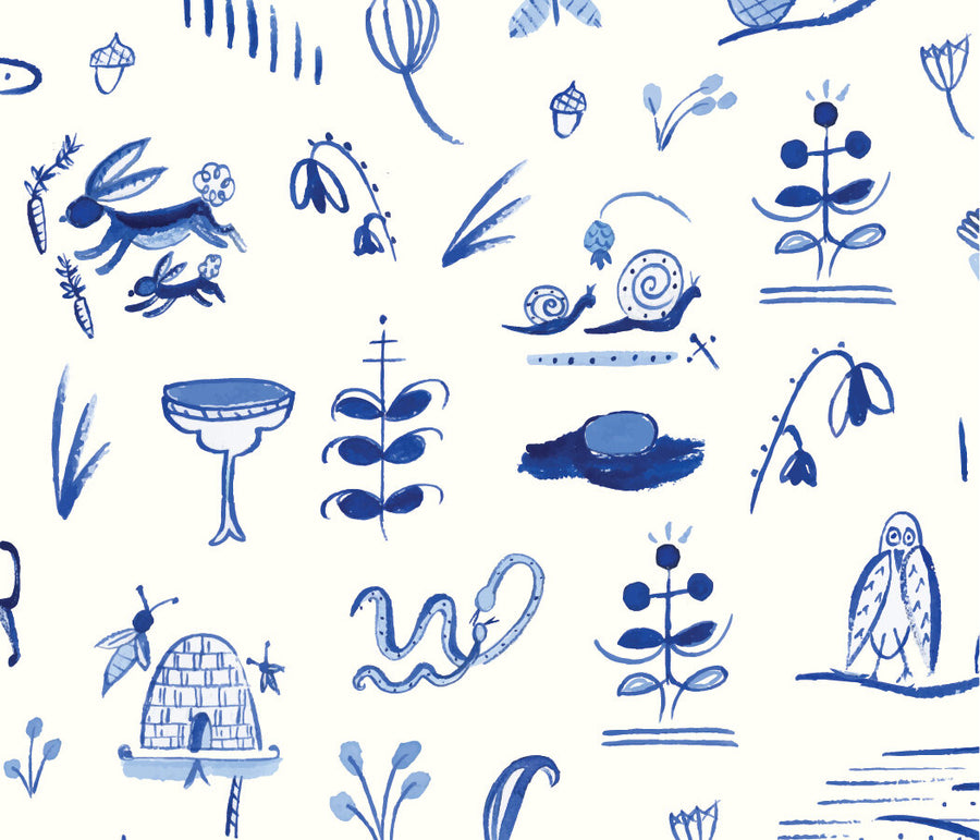 forest animals gift wrap single sheet