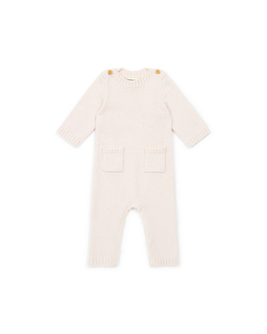 baby jumpsuit rose des fleurs