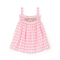 baby gingham dress vichy rose