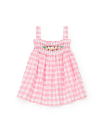 baby gingham dress vichy rose
