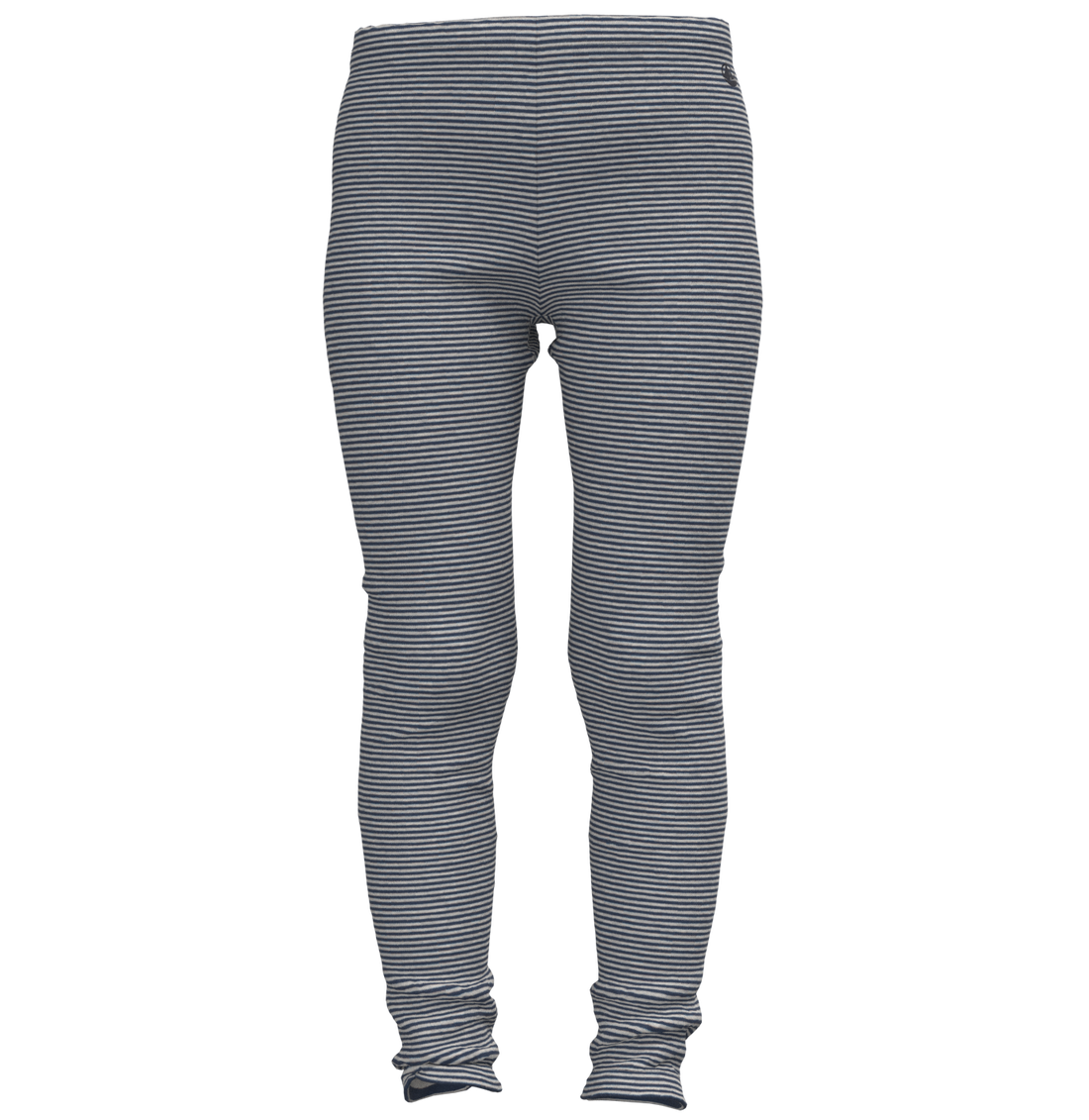 striped legging cream navy