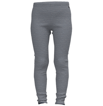 striped legging cream navy