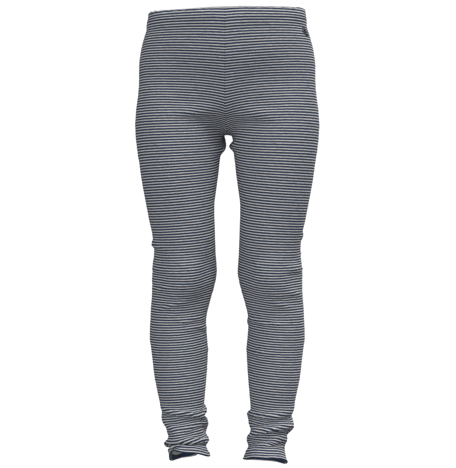 striped legging cream navy