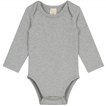 baby long sleeve onesie grey melange