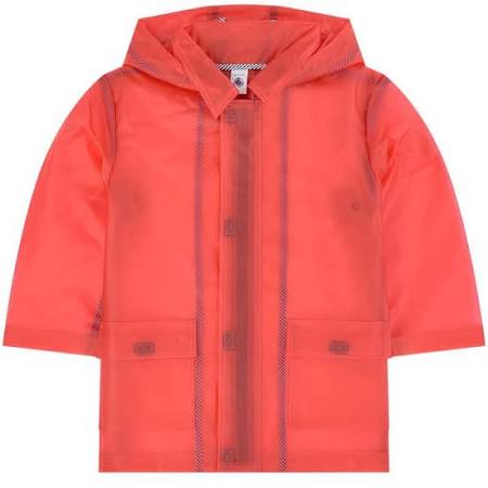 transparent  hooded rain jacket