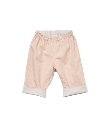 reversible baby pant pink