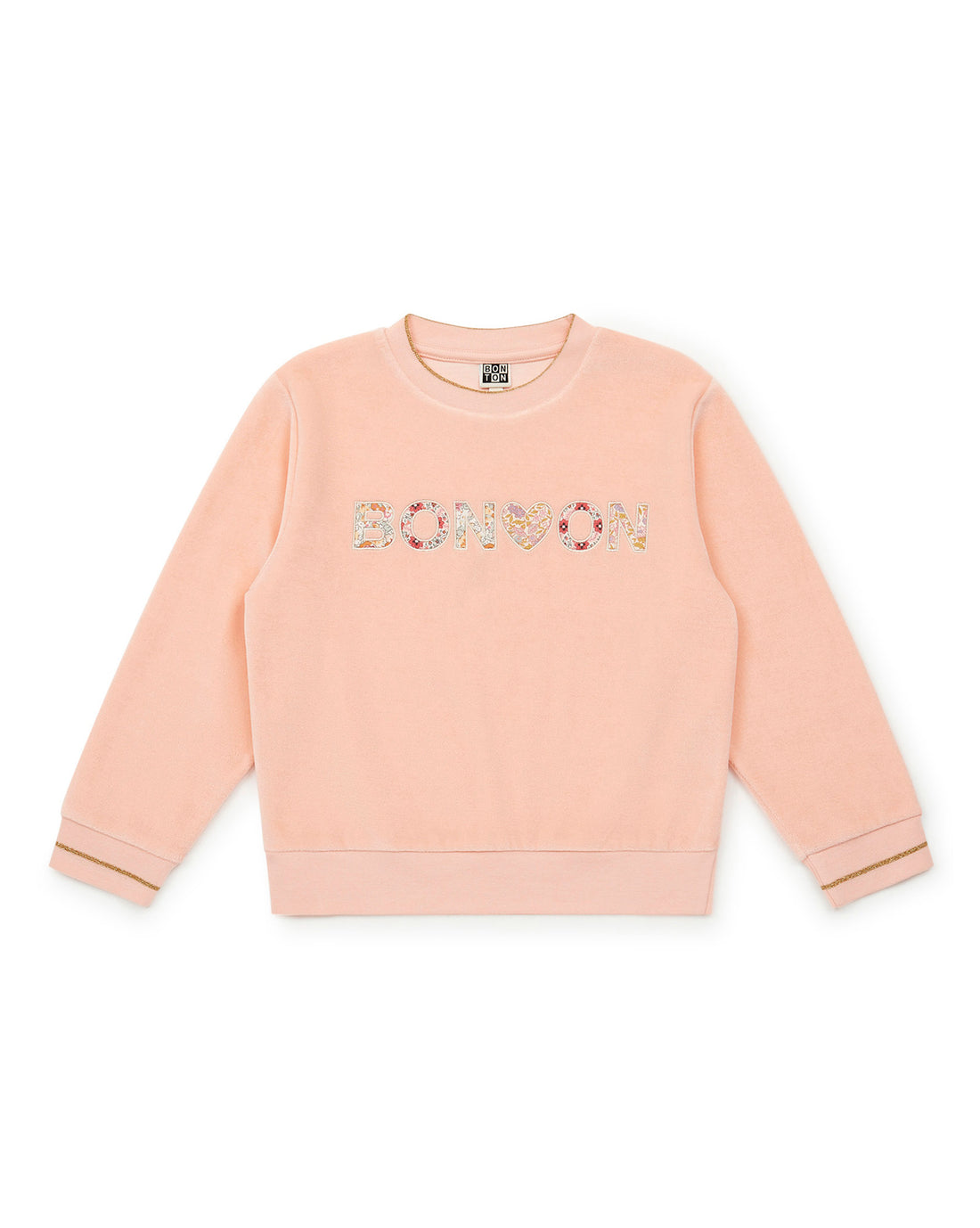 girls velvet logo sweatshirt