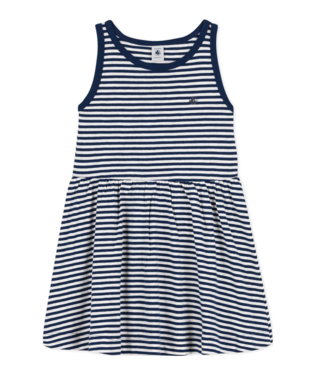 sleeveless stripe dress