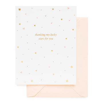 thanking my lucky stars for you card