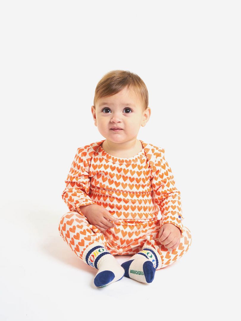 baby hearts all over overall
