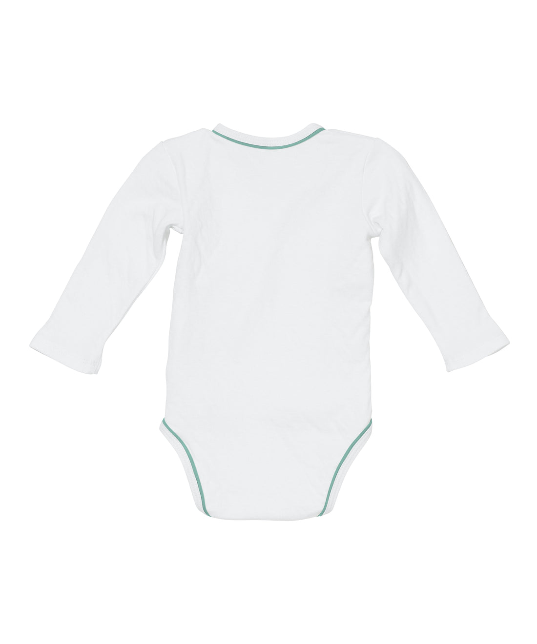 baby crossbody onesie seafoam