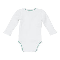 baby crossbody onesie seafoam