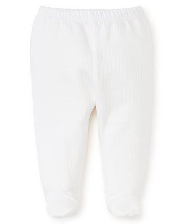 baby kissy pointelle footed pant white